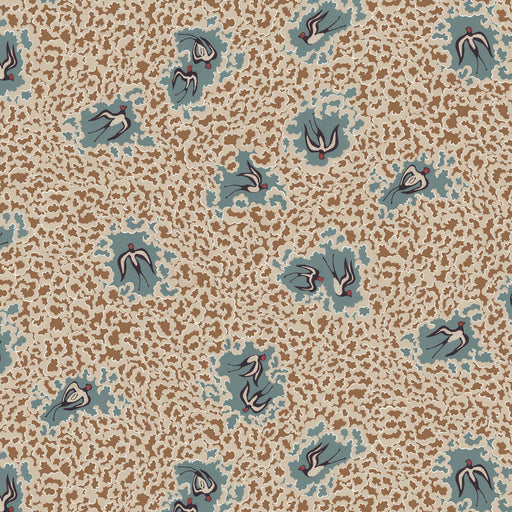 KRAVET COUTURE - BEAS SWALLOWS- 01 - Wallcovering by the Roll 01