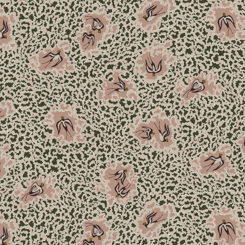 KRAVET COUTURE - BEAS SWALLOWS- 11 - Wallcovering by the Roll 11