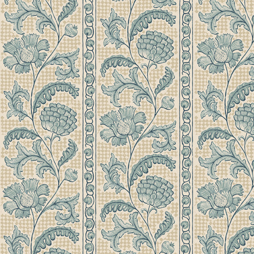 KRAVET COUTURE - JMW1028 - FLORAL CHECK - Wallpaper By the Roll