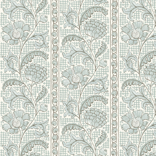 KRAVET COUTURE - FLORAL CHECK- 21 - Wallcovering by the Roll 21