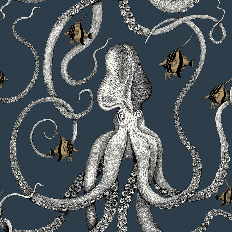KRAVET COUTURE - OCTOPODA GRAND- 01 - Wallcovering by the Roll 01