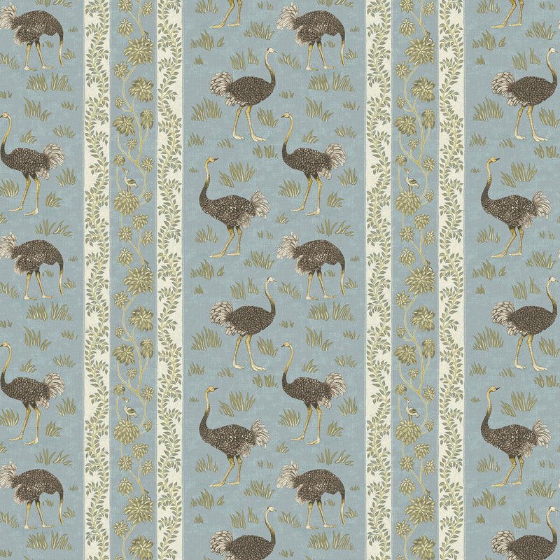 KRAVET COUTURE - OSTRICH STRIPE- 01 - Wallcovering by the Roll 01