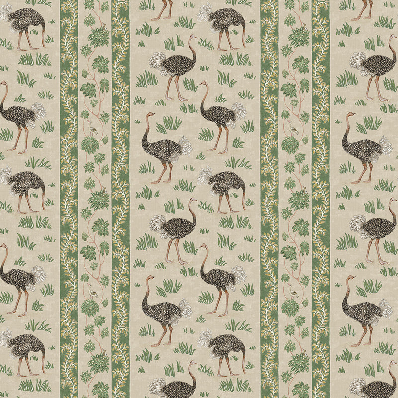 KRAVET COUTURE - OSTRICH STRIPE- 11 - Wallcovering by the Roll 11