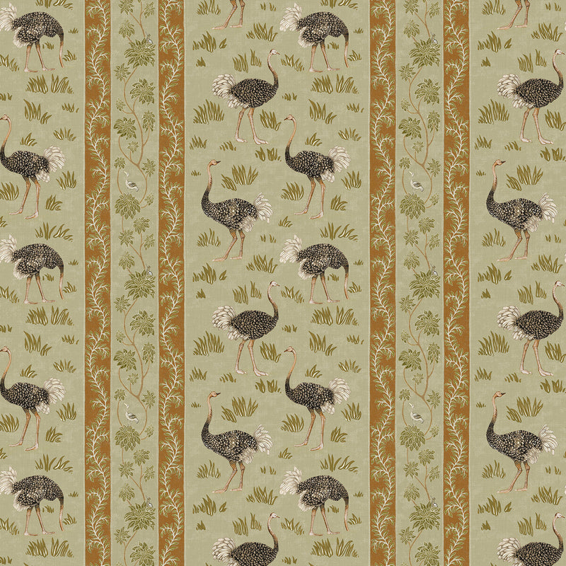 KRAVET COUTURE - OSTRICH STRIPE- 31 - Wallcovering by the Roll 31