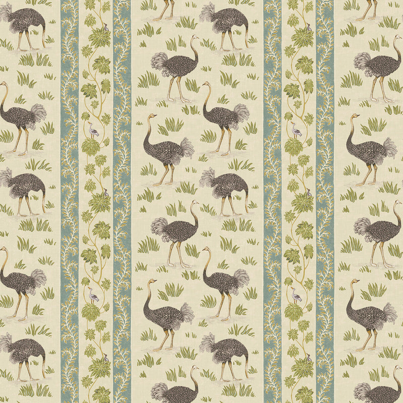 KRAVET COUTURE - OSTRICH STRIPE- 41 - Wallcovering by the Roll 41