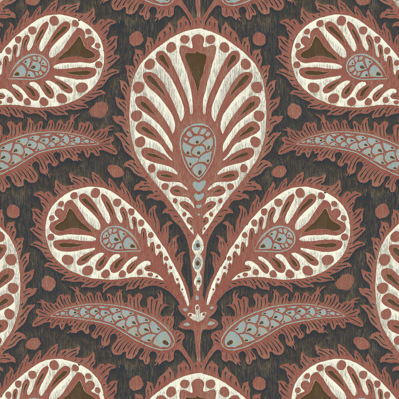 KRAVET COUTURE - IKAT CLOVER- 01 - Wallcovering by the Roll 01
