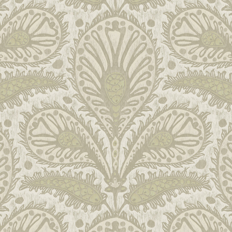 KRAVET COUTURE - IKAT CLOVER- 11 - Wallcovering by the Roll 11