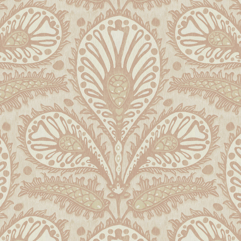 KRAVET COUTURE - IKAT CLOVER- 31 - Wallcovering by the Roll 31