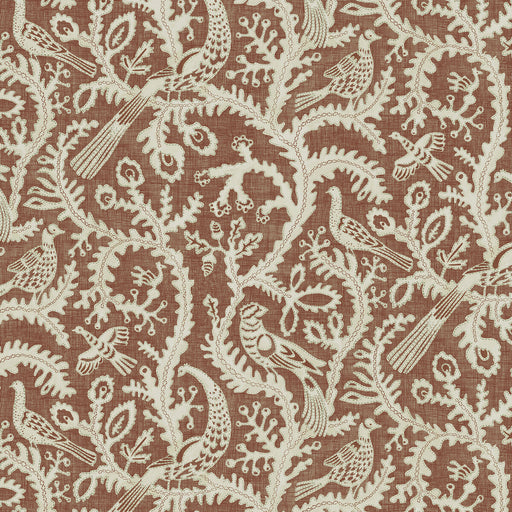 KRAVET COUTURE - STITCHED BIRDS- 41 - Wallcovering by the Roll 41