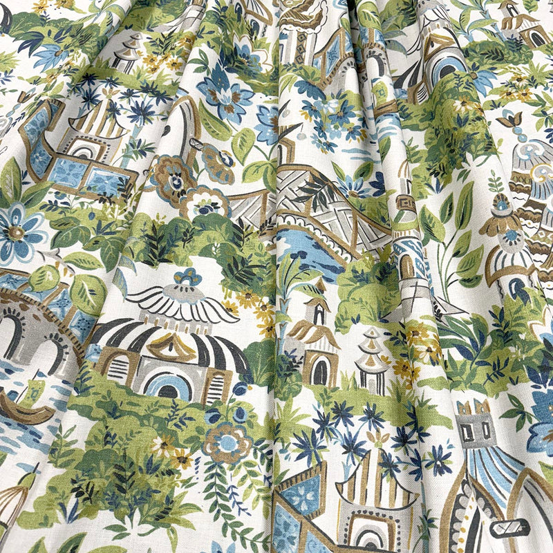 KYOTO - BLUEGREEN - Mag Fabrics - Fabric By The Yard