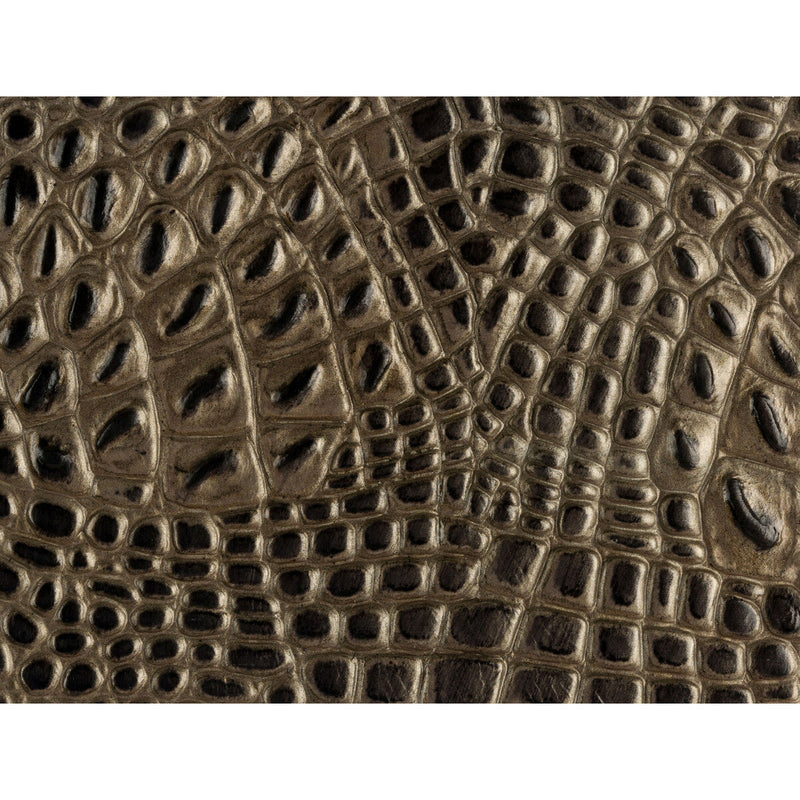 KRAVET COUTURE - GATOR- SMOKED PEARL - Fabric by the SQUARE FOOT SMOKED PEARL