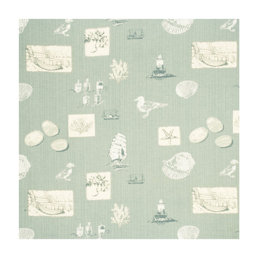 BAKER LIFESTYLE - SENNEN- PALE AQUA - Fabric by the Yard PALE AQUA