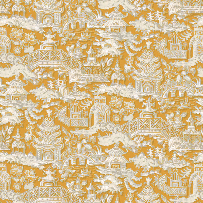GASTON Y DANIELA - MARTA- OCRE - Fabric by the Yard OCRE