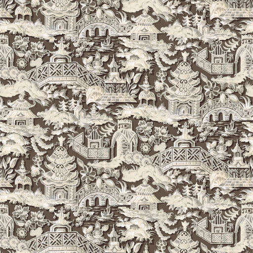 GASTON Y DANIELA - MARTA- CHOCOLATE - Fabric by the Yard CHOCOLATE