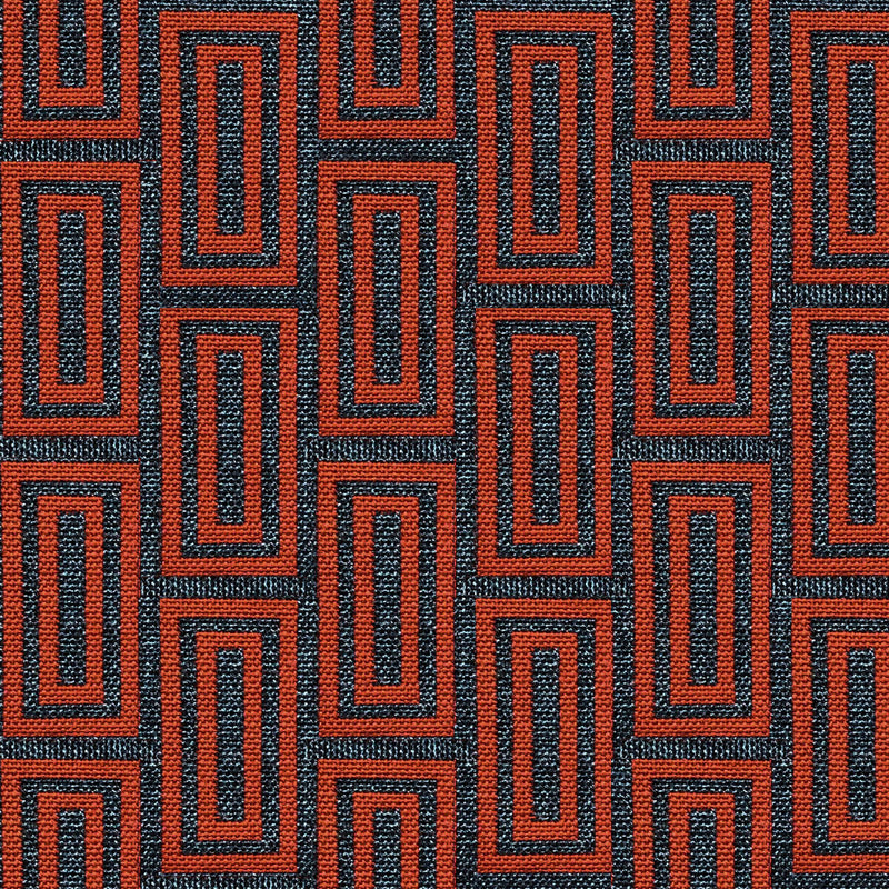 GASTON Y DANIELA - CALEB- GRIS/ROJO - Fabric by the Yard GRIS/ROJO