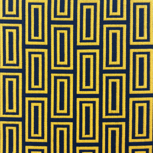 GASTON Y DANIELA - CALEB- AMARILLO/NAVY - Fabric by the Yard AMARILLO/NAVY