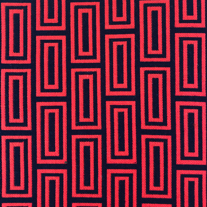 GASTON Y DANIELA - CALEB- ROJO/NAVY - Fabric by the Yard ROJO/NAVY