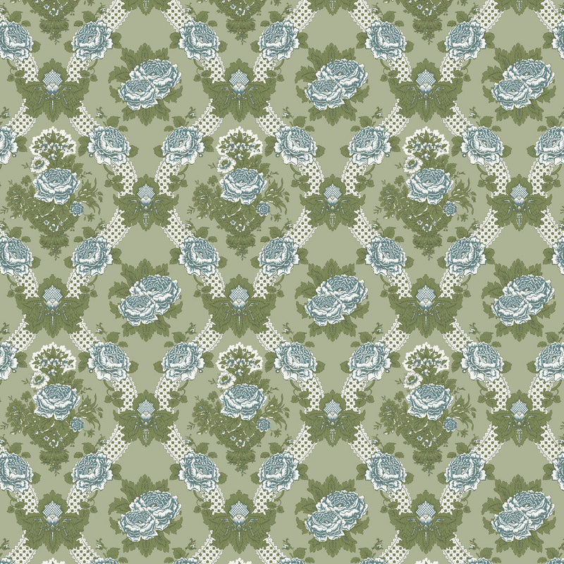 GASTON Y DANIELA - ARANCHINA- VERDE - Fabric by the Yard VERDE