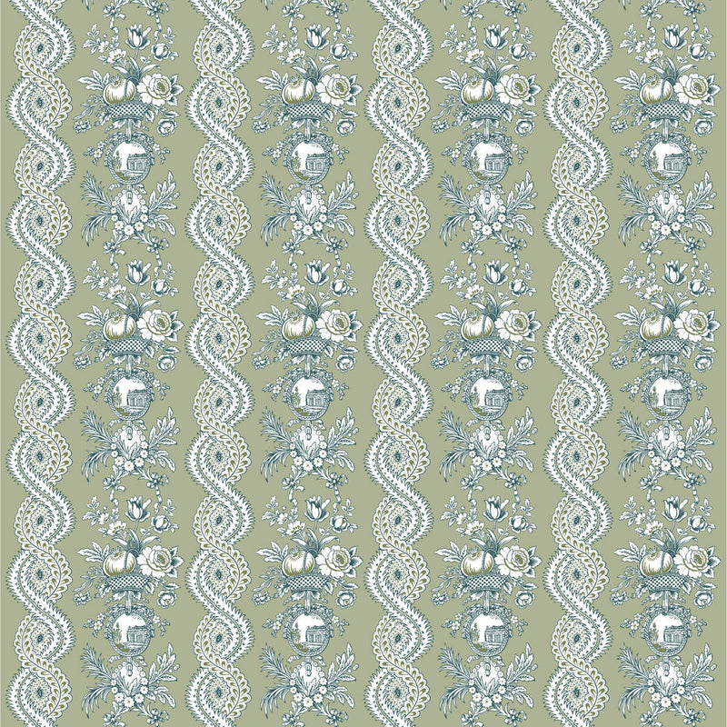 GASTON Y DANIELA - PILARA- VERDE - Fabric by the Yard VERDE