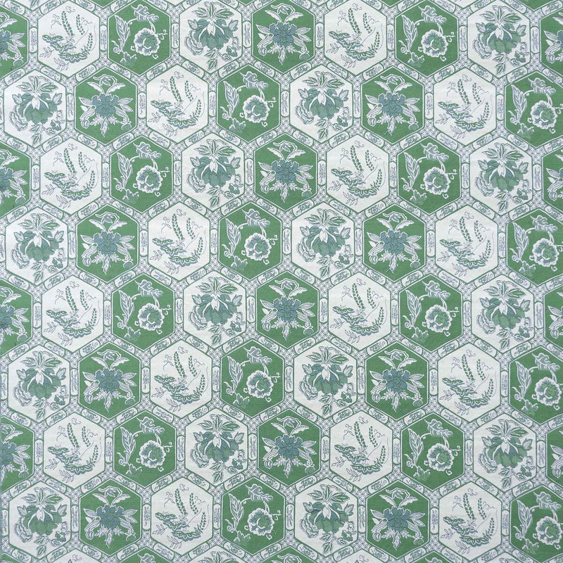 GASTON Y DANIELA - DECAMERON- VERDE - Fabric by the Yard VERDE