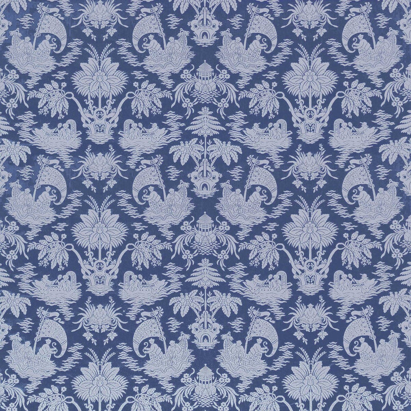 GASTON Y DANIELA - GUANGXU- AZUL - Fabric by the Yard AZUL
