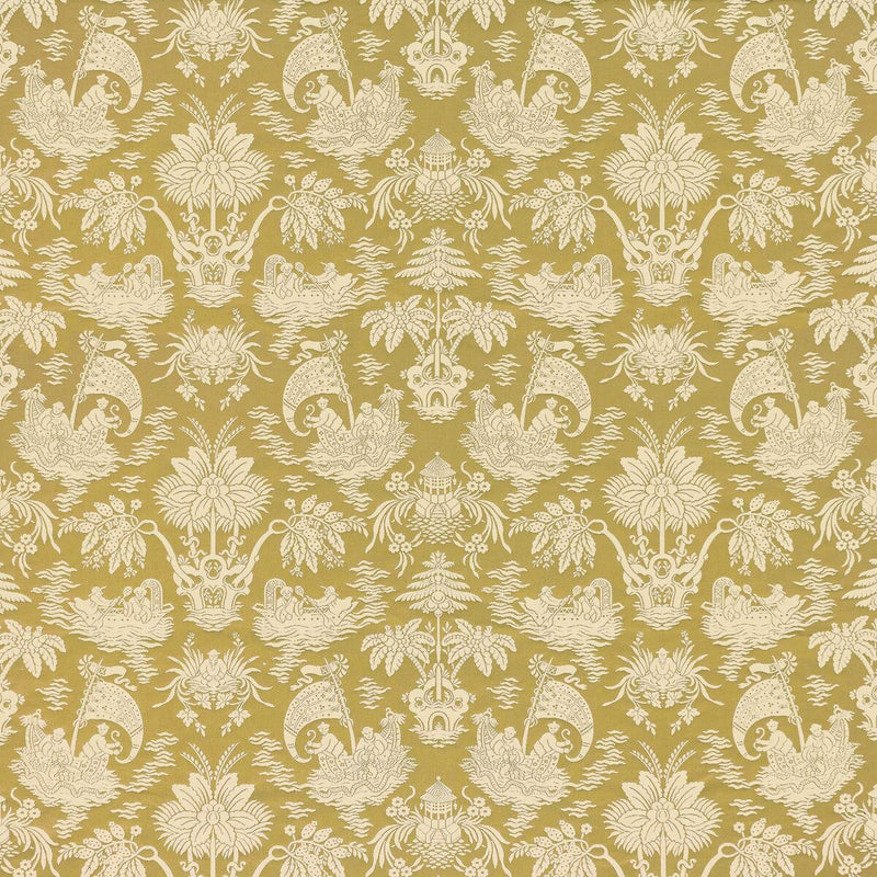 GASTON Y DANIELA - GUANGXU- AMARILLO - Fabric by the Yard AMARILLO