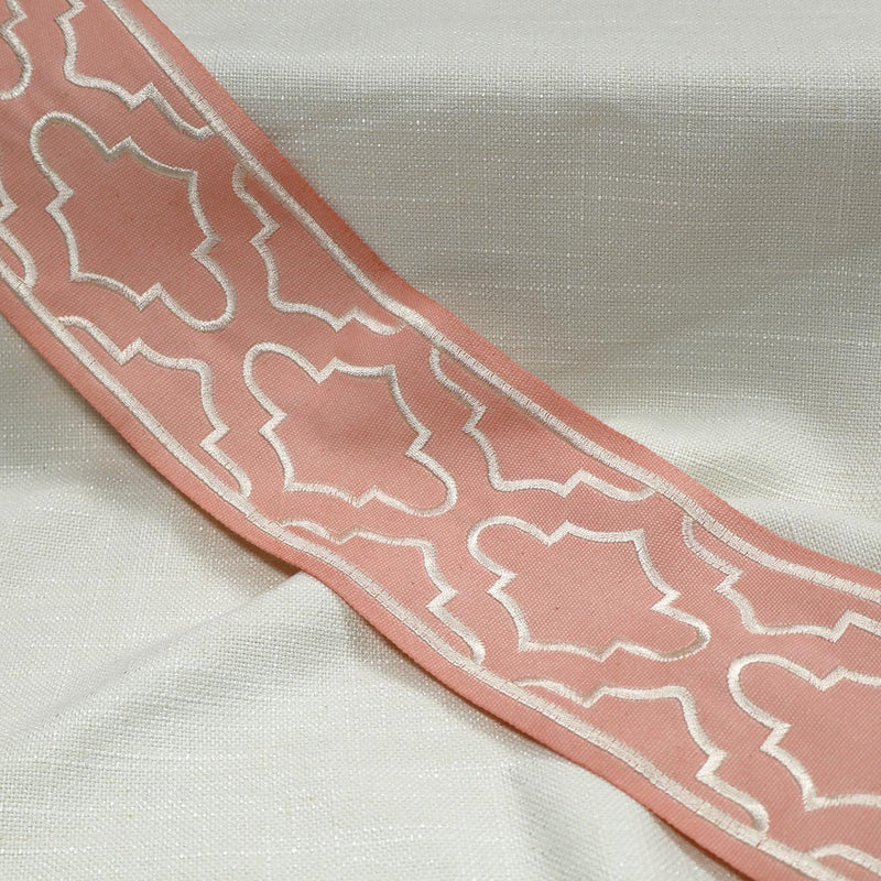 LINDY EMB TAPE - PINK - Mag Fabrics - Trim By The Yard
