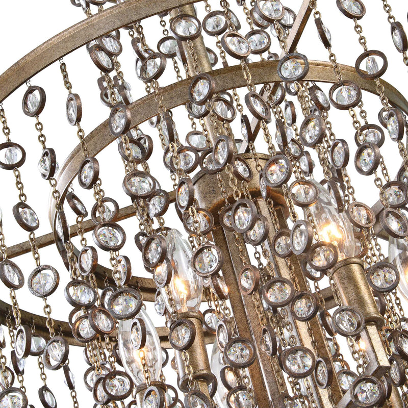 Uttermost Valka 6 Light Crystal Chandelier