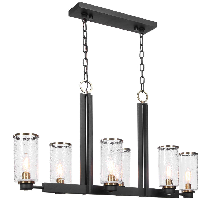 Uttermost Jarsdel 6 Light Industrial Island Light