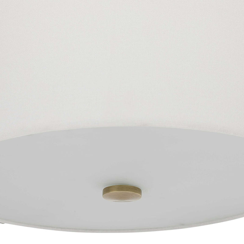 Uttermost Colfax Brass 3 Light Semi Flush
