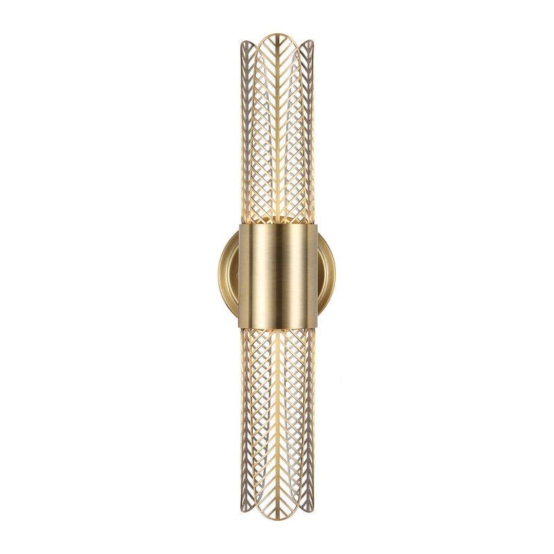 Uttermost Cret 2 Light LED Brass Sconce