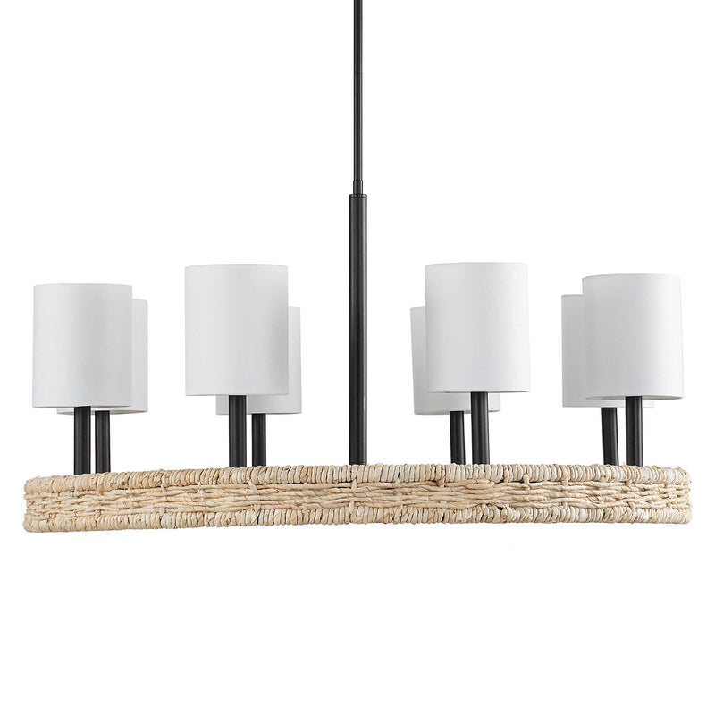Uttermost Faiyam 8 Light Rattan Chandelier