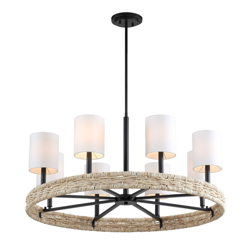 Uttermost Faiyam 8 Light Rattan Chandelier