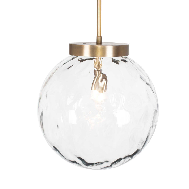 Uttermost Gaia 1 Light Watered Glass Pendant