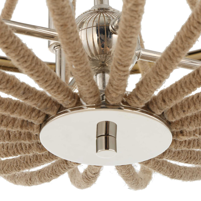Uttermost Lovelock 4 Light Rope Empire Chandelier