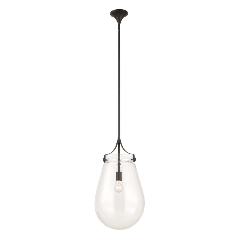 Uttermost Dewdrop 1 Light Glass Shade Pendant