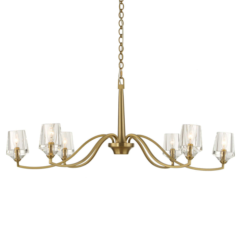Uttermost Barcelona 6 Light Brass Chandelier
