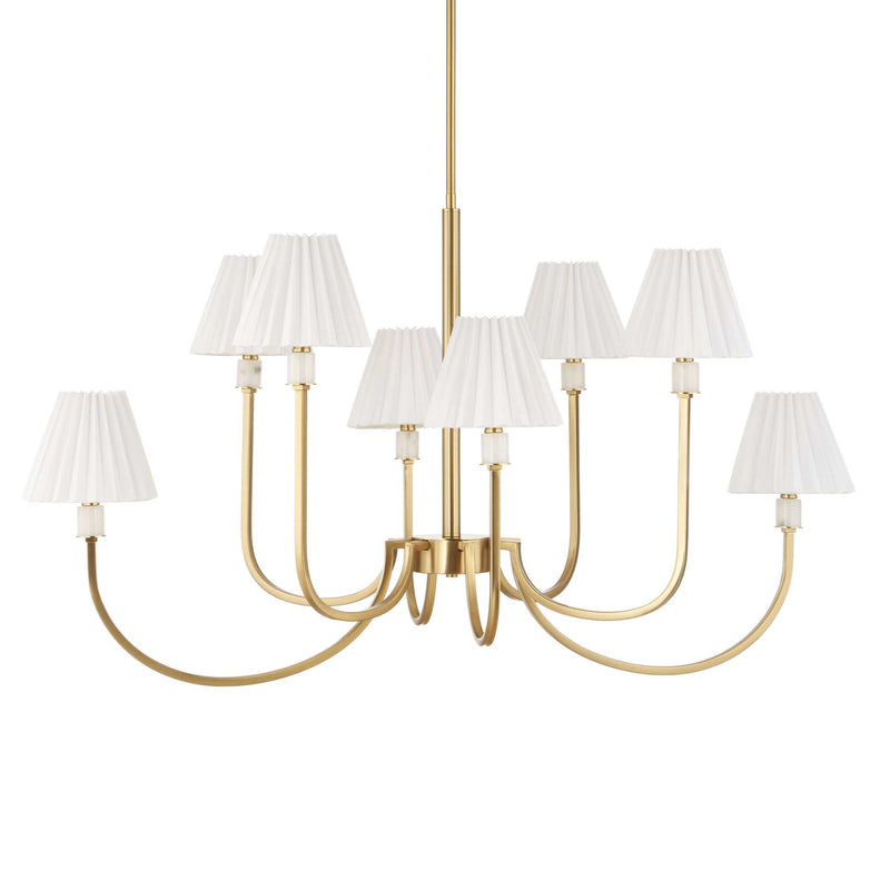 Uttermost Poppins 8 Light Brass Chandelier
