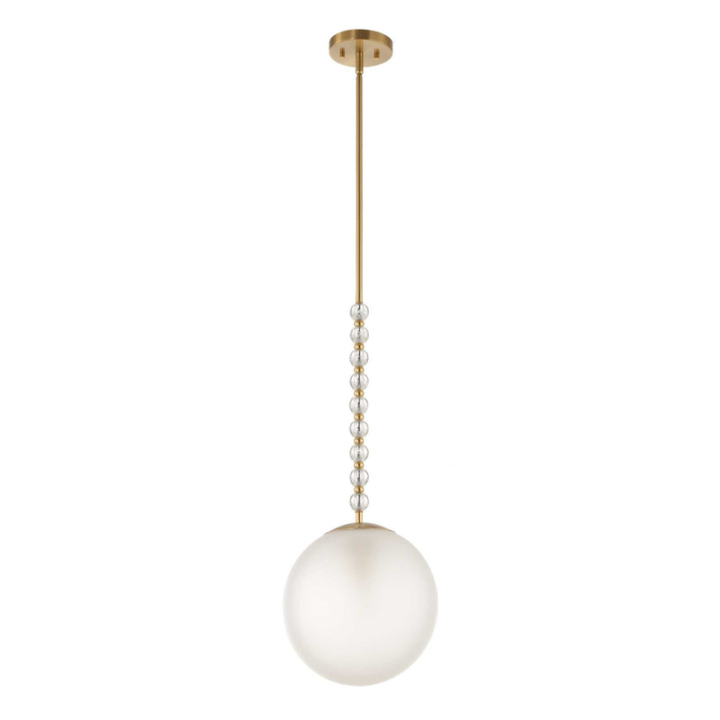 Uttermost Ripple 1 Light Frost Glass Pendant