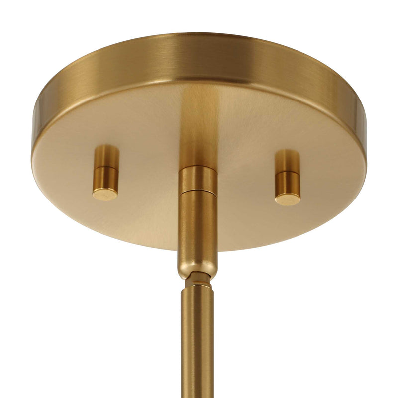 Uttermost Ripple 1 Light Frost Glass Pendant