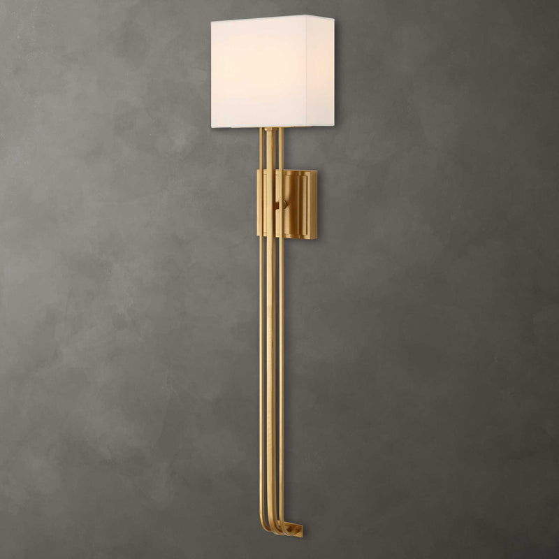 Uttermost Trenton 2 Light Brass Sconce