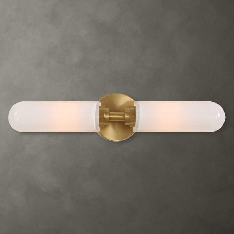 Uttermost Wellsville 2 Lt Brass Sconce