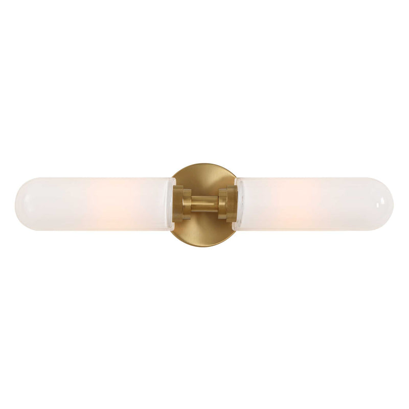 Uttermost Wellsville 2 Lt Brass Sconce