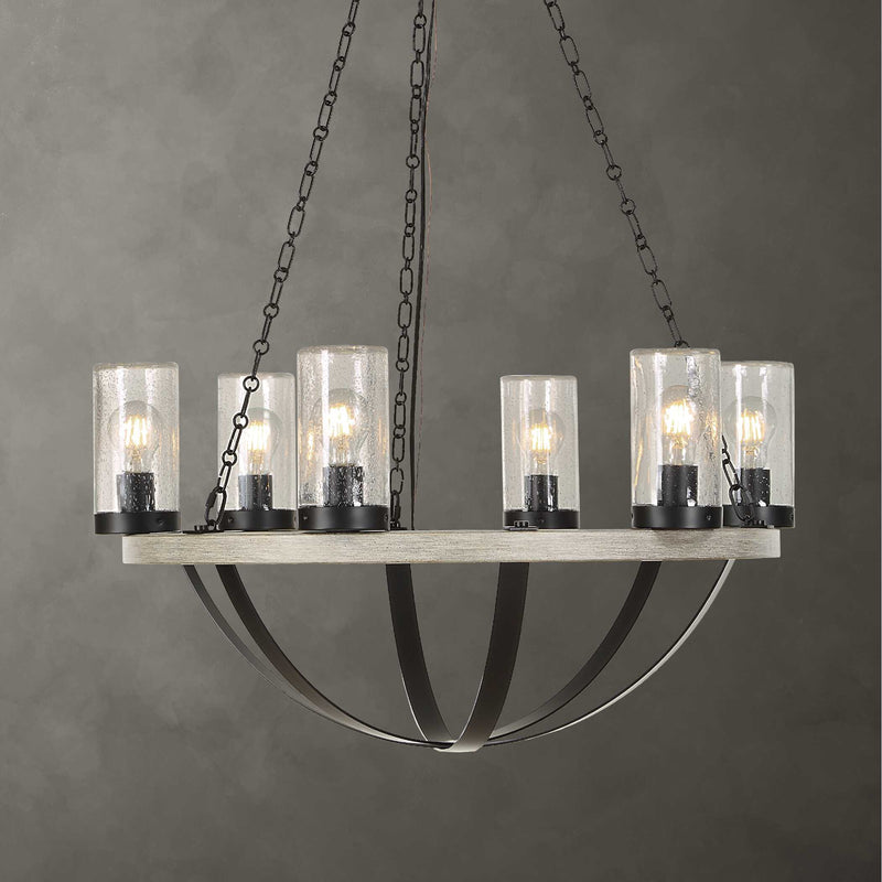 Uttermost Edgecomb 6 Light Indoor-Outdoor Chandelier