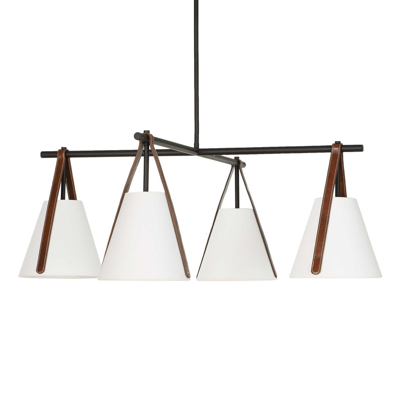 Uttermost Reins Accent Straps 4 Light Chandelier