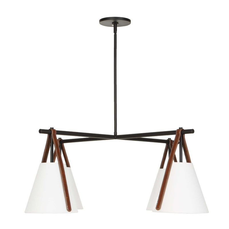 Uttermost Reins Accent Straps 4 Light Chandelier