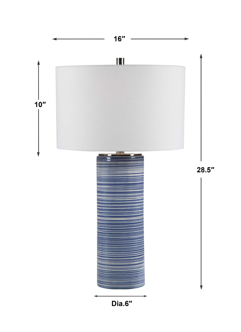 Uttermost Montauk Striped Table Lamp