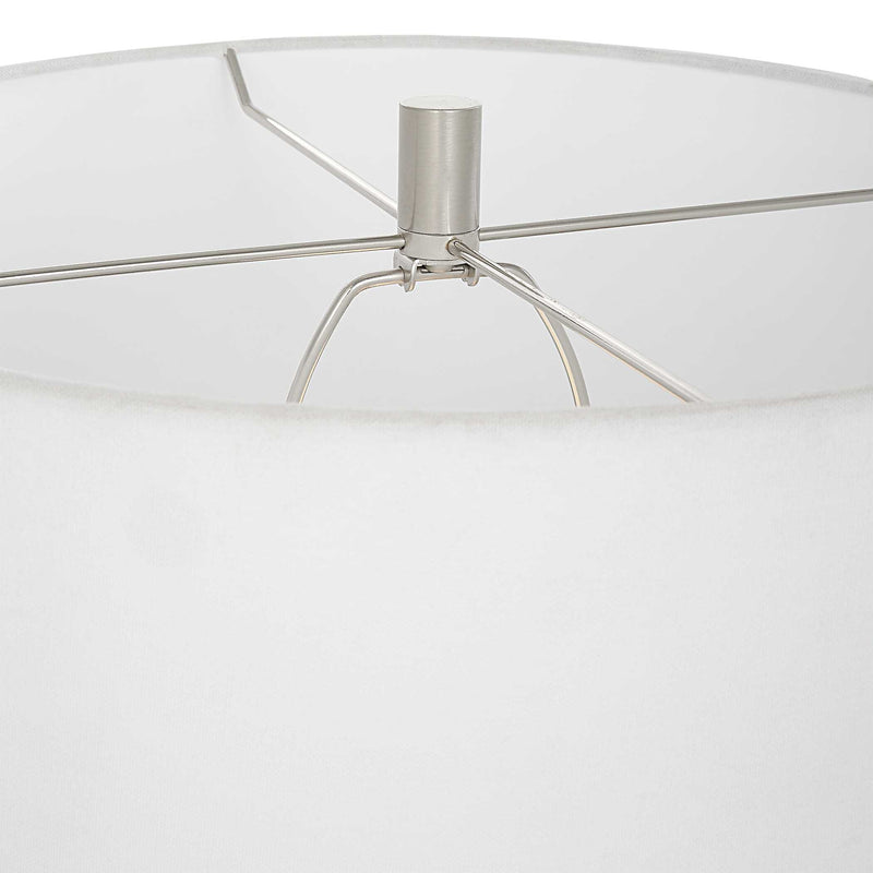 Uttermost Repetition White Marble Table Lamp
