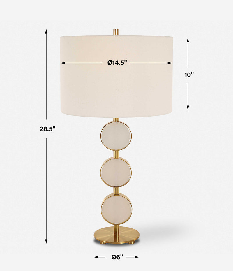 Uttermost Three Rings Contemporary Table Lamp