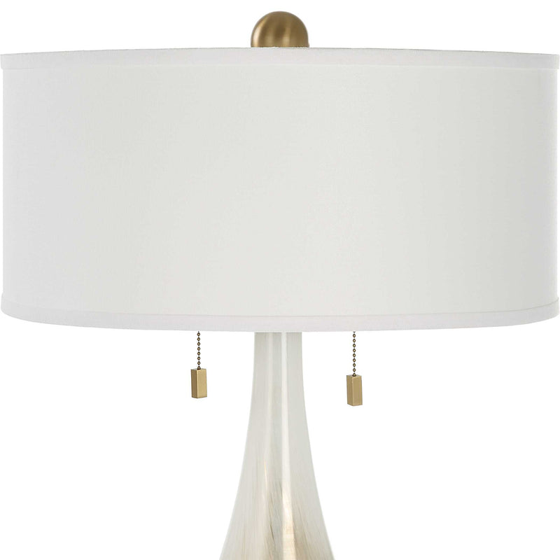 Uttermost Cardoni Bronze Glass Table Lamp